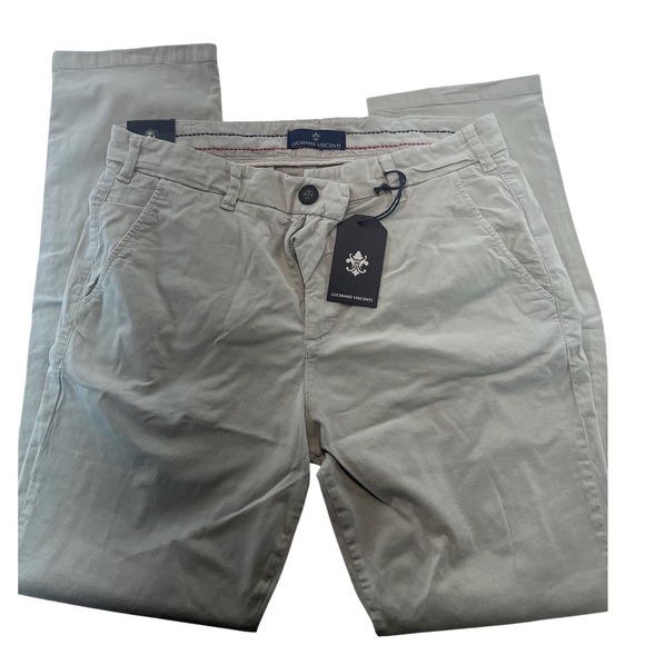 Visconti Other - Luchiano Visconti Mens Beige Casual Chino Pants Size 32x30 NWT